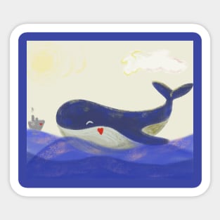 Whale Sticker